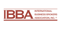 The logo of ibba in red with white background